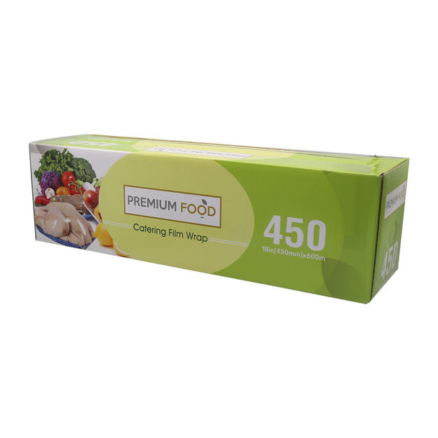 Picture of PREMIUM CATERING FILM PLASTIC WRAP 450MMX600M SQ-PE45600