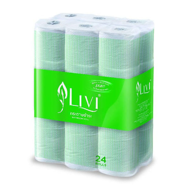 Picture of LIVI SMALL ROLL BATHROOM TISSUE 24ROLLS (17M) 2 PLY 69700063